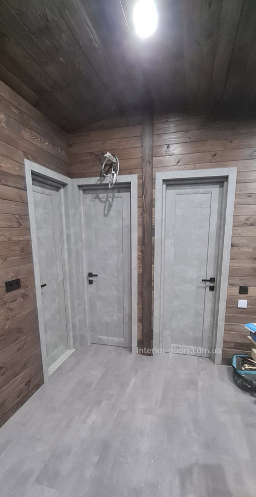 Двери Columbia Даруми серый бетон